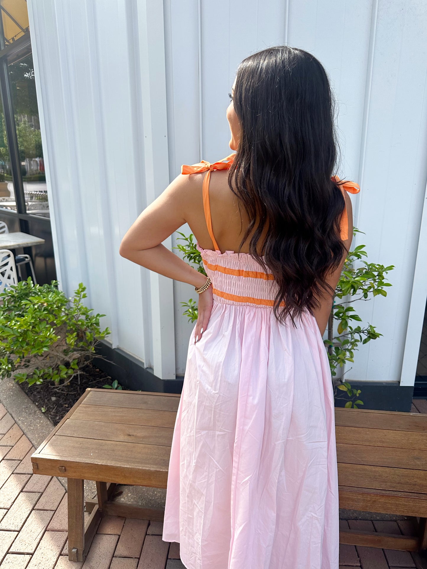 Sunset Dreams Smocked Midi Dress