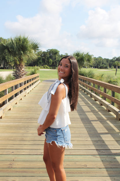 Saylor Ruffle Tank Top