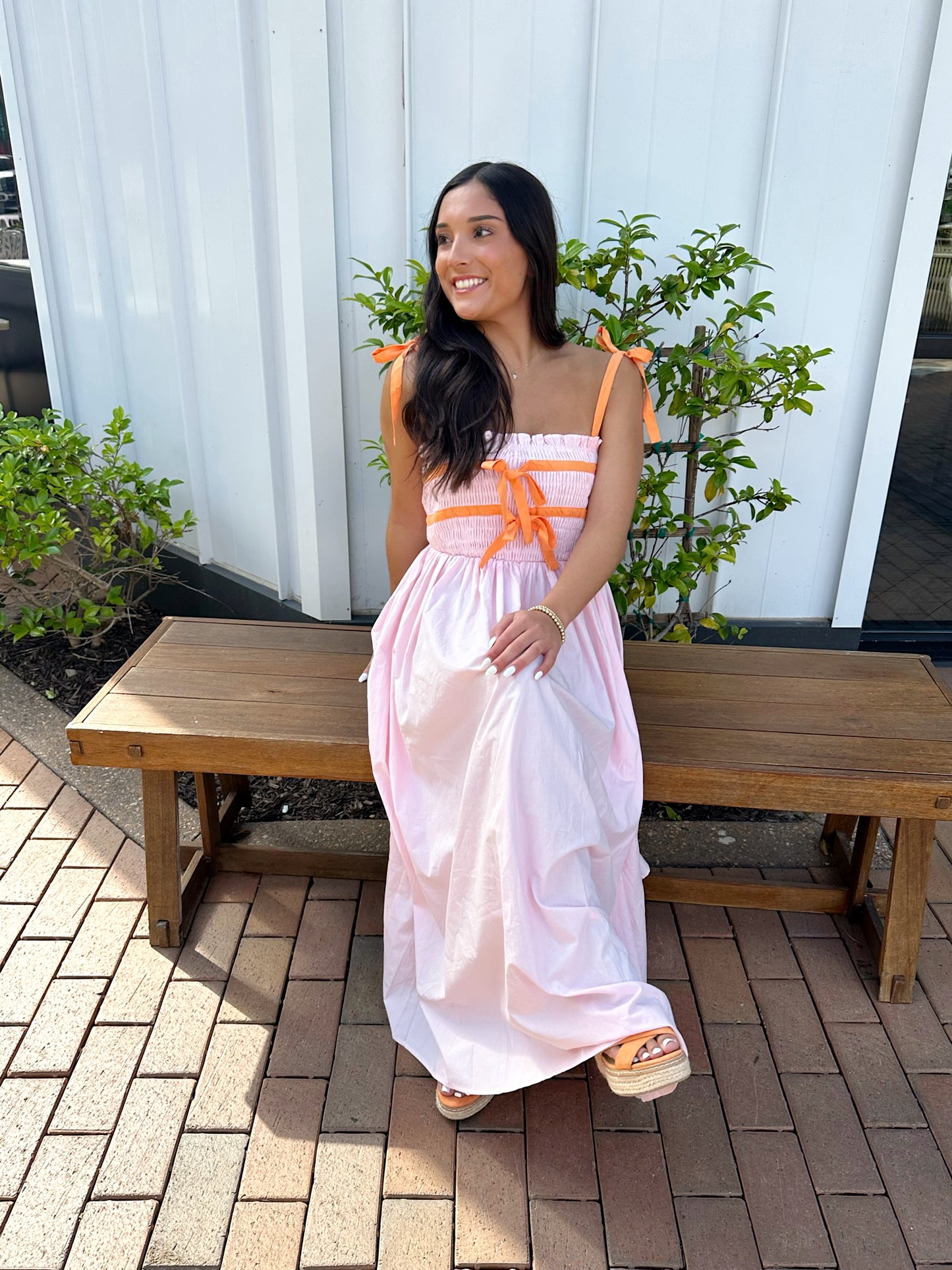 Sunset Dreams Smocked Midi Dress