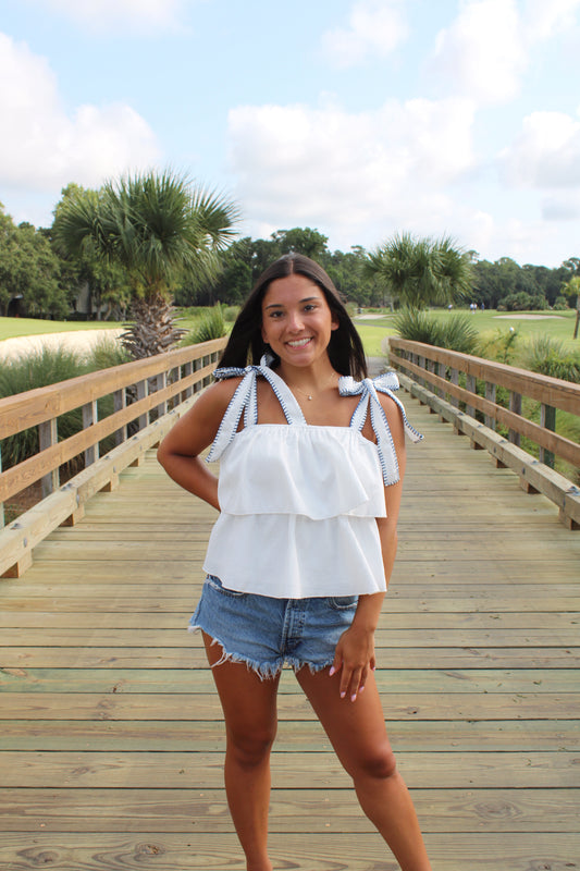 Saylor Ruffle Tank Top