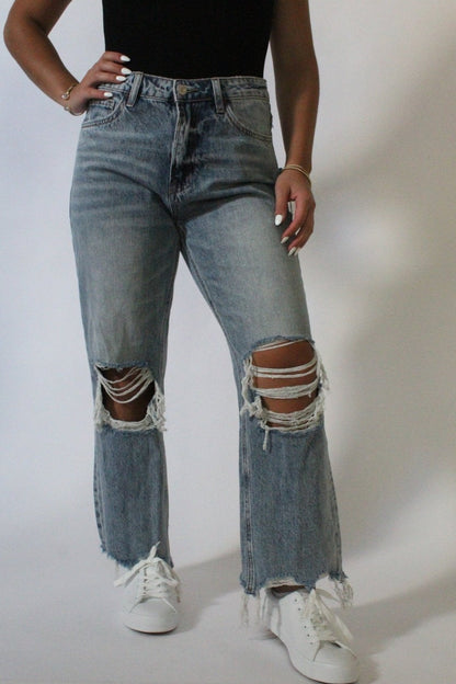 Cropped Denim Jeans